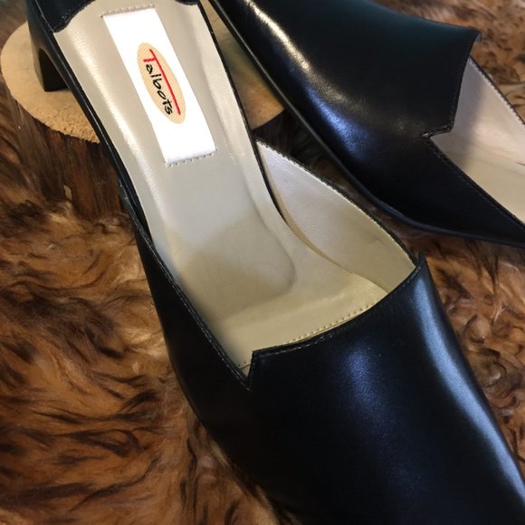 Talbot's Black Leather Dress Mule/Slide (NEW) - Picture 14 of 14